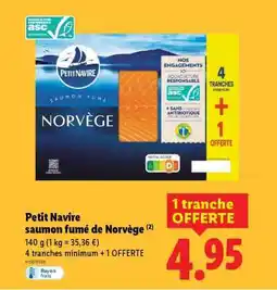 Lidl Petit Navire saumon fumé de Norvège offre