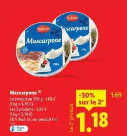 Lidl Mascarpone offre