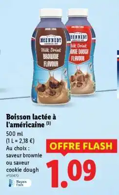 Lidl Boisson lactée à l'américaine offre