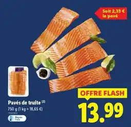 Lidl Pavés de truite offre