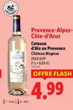 Lidl Coteaux d'Aix en Provence Château Magnan offre
