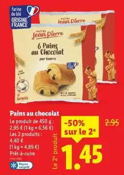Lidl Pains au chocolat offre