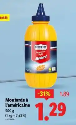 Lidl Moutarde à l'américaine offre