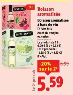 Lidl Boisson aromatisée Di'Vin Mix offre