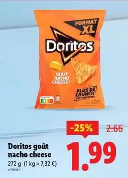 Lidl Doritos goût nacho cheese offre