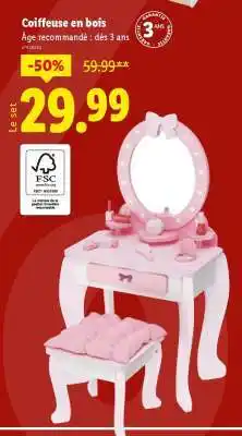 Lidl Coiffeuse en bois offre