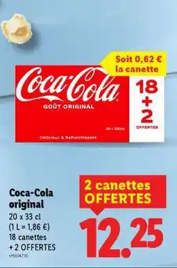 Lidl COCA-COLA original offre