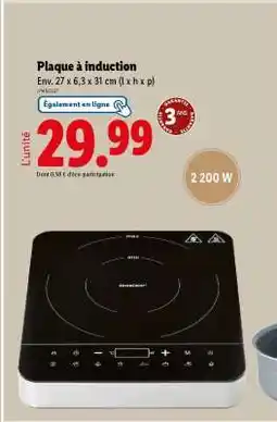 Lidl Plaque à induction offre