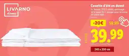 Lidl Couette d'été en duvet offre