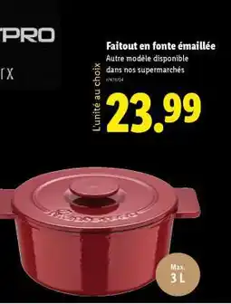 Lidl Faitout en fonte émaillée offre