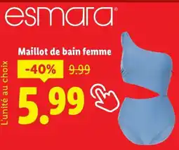 Lidl Maillot de bain femme offre