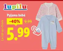 Lidl Pyjama bébé offre