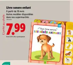 Lidl Livre sonore enfant offre