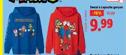 Lidl Sweat à capuche garçon offre