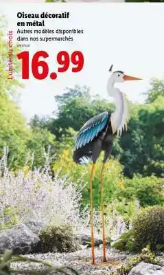 Lidl Oiseau décoratif en métal offre
