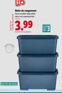 Lidl Boîte de rangement offre