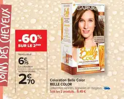 Carrefour COLORATION BELLE COLOR offre