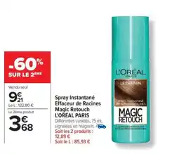 Carrefour Spray Instantané Effaceur de Racines Magic Retouch L'ORÉAL PARIS offre