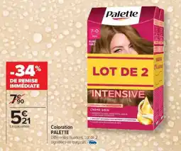 Carrefour Coloration PALETTE offre