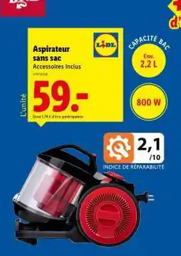 Aspirateur sans sac