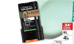 Carrefour L'Oréal Men Expert Pure Carbon Gel Douche 5 en 1 offre