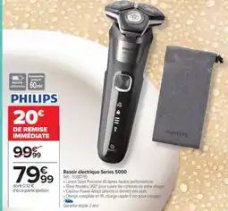 Carrefour Rasoir électrique Series 5000 offre
