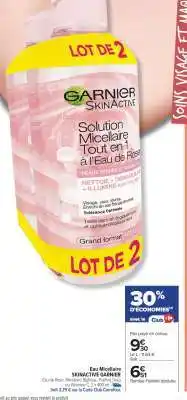 Carrefour Eau Micellaire SKINACTIVE GARNIER offre
