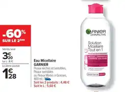 Carrefour Eau Micellaire Garnier offre