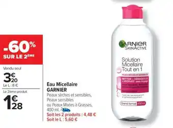 Carrefour Eau Micellaire Garnier offre