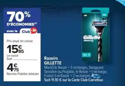 Carrefour Rasoirs GILLETTE offre