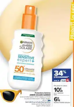 Carrefour Garnier Ambre Solaire sensitive expert + offre