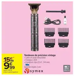Carrefour Market Tondeuse de précision vintage offre