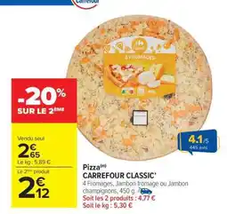 Carrefour Market PIZZA CARREFOUR CLASSIC offre