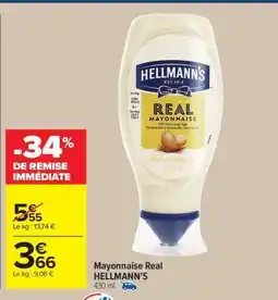 Carrefour Market Mayonnaise Real HELLMANN’S offre