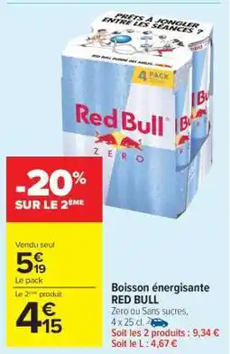 Carrefour Market Boisson énergisante 'Red Bull' offre
