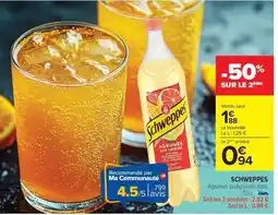 Carrefour Market Schweppes offre