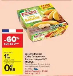 Carrefour Market Desserts fruitiers Offre Découverte offre