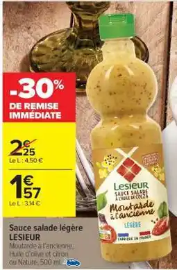 Carrefour Market Sauce salade légère LESIEUR offre