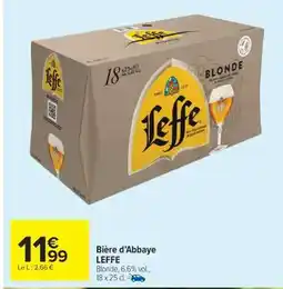Carrefour Market Bière d’Abbaye LEFFE offre