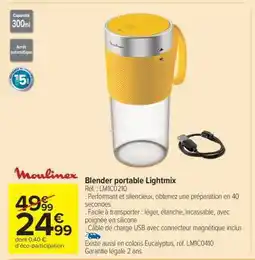 Carrefour Market Blender portable Lightmix offre