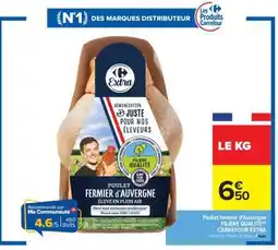 Carrefour Poulet fermier d'Auvergne FILIÈRE QUALITÉ CARREFOUR EXTRA offre