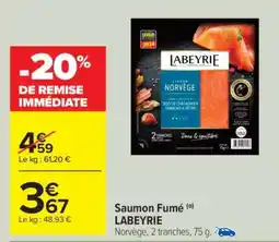 Carrefour Saumon fumé offre