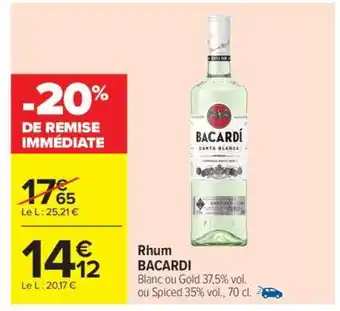 Carrefour Rhum BACARDI offre