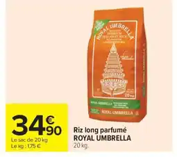 Carrefour Riz Long Parfumé 'Royal Umbrella' offre