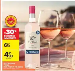 Carrefour A.O.P. Bordeaux TUTIAC - HELP PROTECT THE OCEAN offre