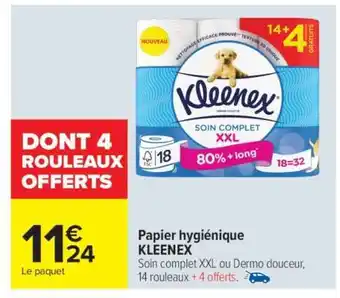 Carrefour PAPIER HYGIÉNIQUE KLEENEX offre