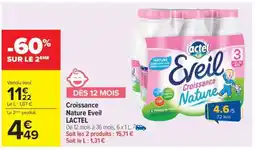Carrefour Croissance Nature Eveil LACTEL offre
