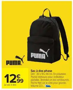 Carrefour Sac à dos phase offre