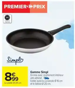 Carrefour La poêle Ø 24 cm offre