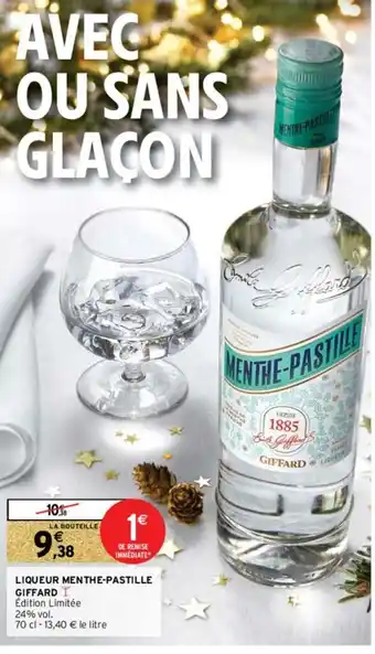 Intermarché Hyper Liqueur Menthe-Pastille offre